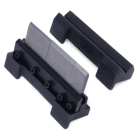 Magnetic Vise Mount Brake Bender for Metalworking, heavy-duty cast steel tool for bending steel, copper, aluminum sheets up to 6in wide.