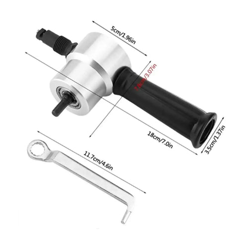 Beast Pro Grade Dual Head Electric Metal Nibbler Cutter For Stainless Steel Aluminum Iron with adjustable cutting heads and wrench