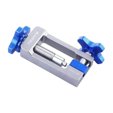 Bike Disc Brake Olive Connector And Needle Driver Kit, Aluminum Alloy Build, Close-up of Precision Hydraulic Tool