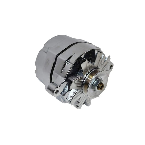1G Style High Output 110 Amp Alternator for Ford 1965 1989 V6 and V8 Models, 1 Wire 10SI Compatible, single groove drive belt
