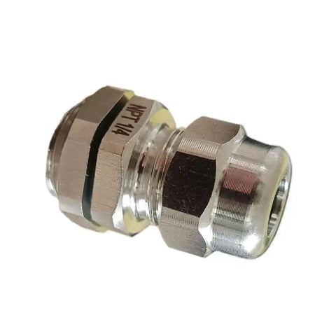 Heavy Duty Strain Relief Cord Grip Cable Gland With Nut One Quarter Inch NPT Stainless Steel Waterproof Adjustable