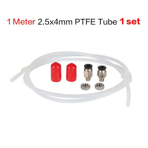 3D Printing Filament Dry Box Tubing Set With 2.5x4mm Inner Diameter Feed Tubes, Quick Connects And Sealing Plugs