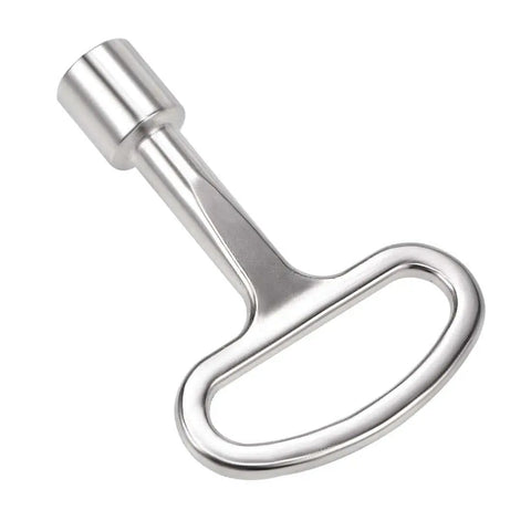 8Mm Zinc Alloy Square Water Meter Box Safety Key Set For Electrical Cabinet, nickel plated, compact design.