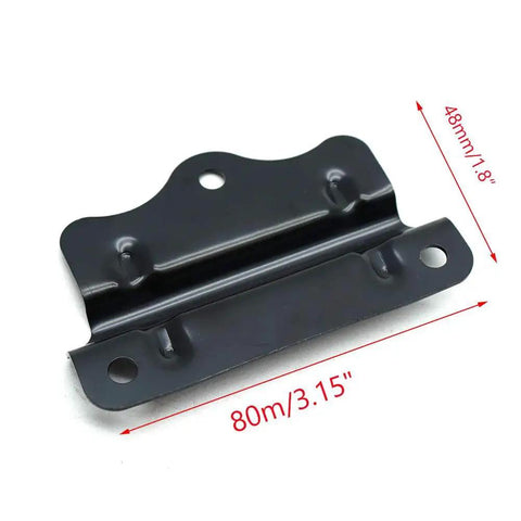 Stainless Steel Chest Pull Handle Black Finish Pack Of 4 With Three Hole Mounting for Cabinets, Dressers 80 Mm Long 48 Mm Wide