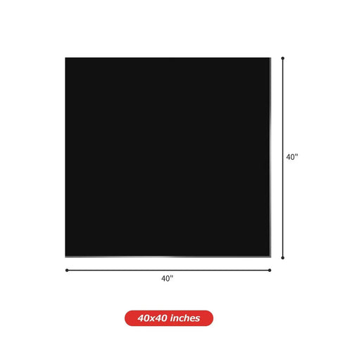 Fireproof Welding Blanket 40x40 Inch Carbon Felt Soldering Mat And Pad With 5mm Flame Retardant Fabric Heavy Duty Heat Shield Black