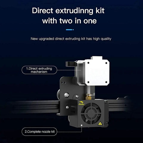 Plug-and-Play Direct Drive Extruder Kit For Ender 3 Series with 42-40 Stepper Motor Hotend and Flexible TPU Support
