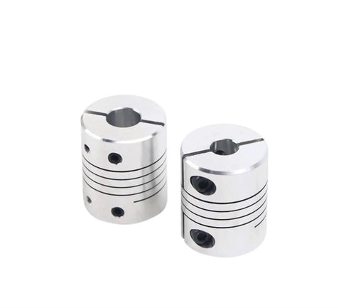 Heavy Duty Aluminum Flexible Shaft Coupling For Motors With Encoder Hole, Elastic Clamping, High Hardness, Vibration Dampening