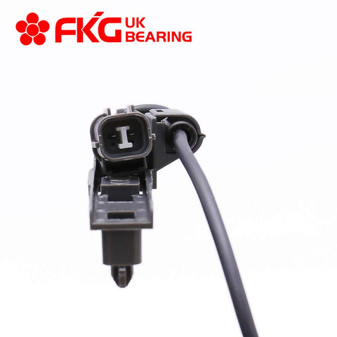 Close-up of ABS sensor plug for Front Right Wheel Bearing Hub Assembly 6 Lug With ABS Direct Bolt On Replacement
