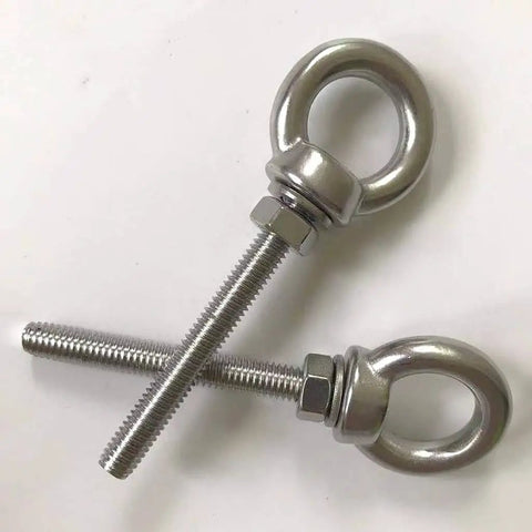 Heavy Duty Stainless Steel Eye Bolts With Washer And Nuts For Lifting Rings M6 Shoulder Eyebolts, 304 Stainless Steel Corrosion Resistant