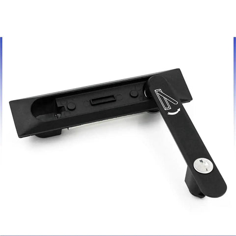 Image of Swing Handle Electric Cabinet Lock For Electrical Control Panels Built Tough 25x110mm Panel Door Lock Enclosure Security Lock 1 Piece Premium Metal Construction A7051 Color