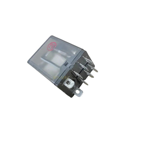 Beefy K10P-11D15-24 General Purpose DPDT Relay With Socket Mount 24 VDC Coil Silver Contacts angled side view