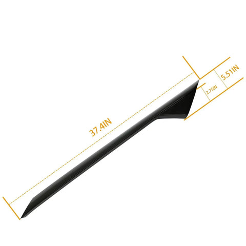 A Pillar Windshield Trim Molding For 2011 To 2019 Explorer Front Right Passenger with dimensions labeled 37.4in x 5.51in