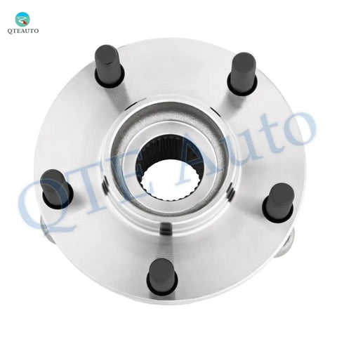 Top view of Pair Of Front Wheel Bearing Hub Assemblies Replacement For 2013 2014 2015 2016 2017 2018 2019 2020 Nissan Pathfinder With 32 Spline Teeth Durable Precise Fit No Fuss Install Keeps Your Ride Smooth On All Roads, showing 32-spline teeth and bolt studs.