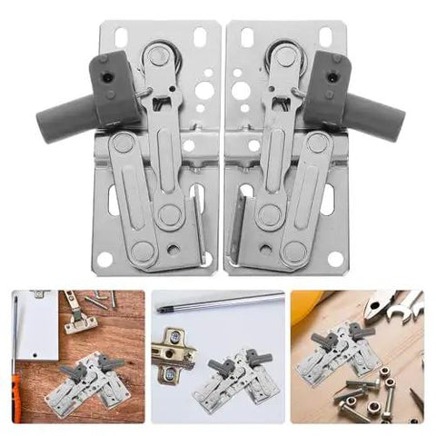 Soft Close 45 Degree Cabinet Door Hinges With Spring Loaded Tip-Out Pivot For Furniture 1 Pair No Slam Quiet Slow Close Kitchen Cabinet Hardware Hemobllo, shown in multiple views and installations.