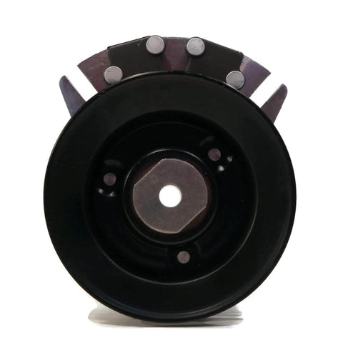 Front view of Electric PTO Clutch for Husqvarna 532145028, 532160889, 532167162, 539120756 with billet pulley and steel rivets