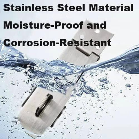 4 Inch Stainless Steel Hasp Lock Padlock Set With Screws And Keys For Shed Fence And Gate Security, durable and weather resistant