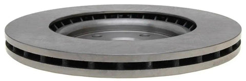Raybestos 780964R vented disc brake rotor, side view, metallic silver.