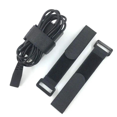 No Fuss Hook And Loop Cable Straps 10 Pack 1 Inch By 12 Inch Black Nylon Self Adhesive Cinch Ties For Cords And Cables Adjustable Reusable