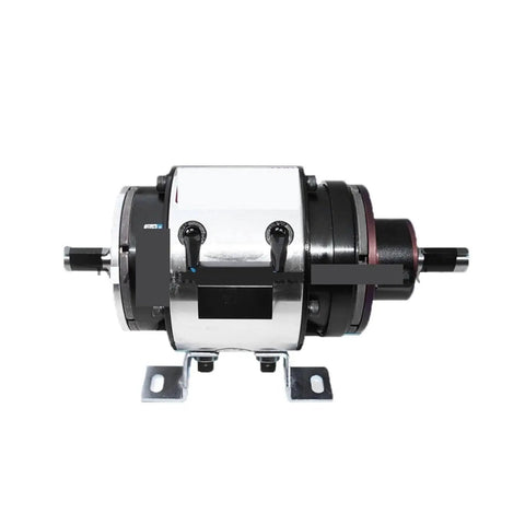 Exposed electromagnetic clutch brake module with metal housing, DC24V 11W for folding washing machine.