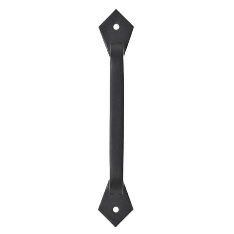 Industrial Style 9 Inch Square Door Pull Handle In Matte Black Solid Cast Iron For Barn Doors Garage Doors Screen Doors Sliding Doors And Fences Heavy Duty Rustic Hardware By Lizavo