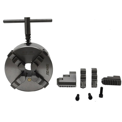 4 Jaw Lathe Chuck INTBUYING K12 160 Self Centering 160mm Metal Chuck For CNC Machine Tools And Accessories Heavy Duty Steel