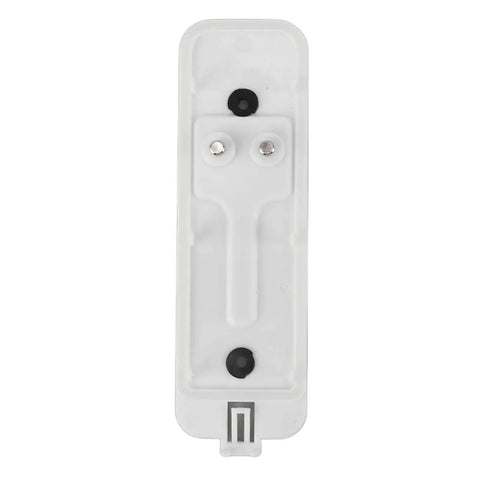Video Doorbell Back Plate Replacement, lightweight durable plastic back plate with screws, white color, front view.