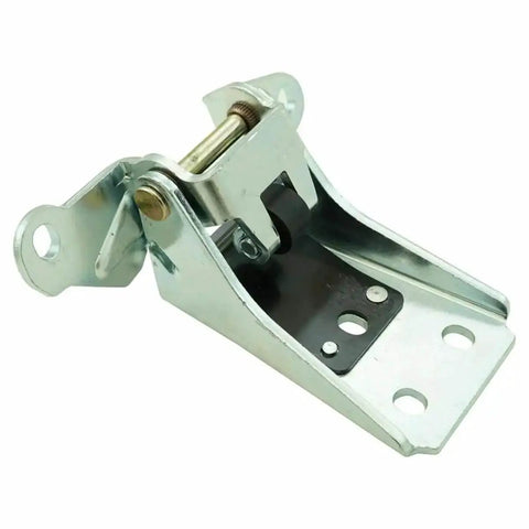 Close-up of a durable steel upper door hinge from the Door Hinge Set Of 4 For Ford And Mercury Vehicles Upper And Lower Hinges Left And Right Sides Replacement Hinges For Easy Door Alignment OE Style Fit Durable Steel Construction
