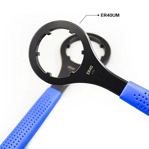 ER40 Collet Nut Wrench For Lathe And CNC Clamping Nut With Annular Groove Design For Precise Fit And No Slip Heavy Duty Steel Spanner