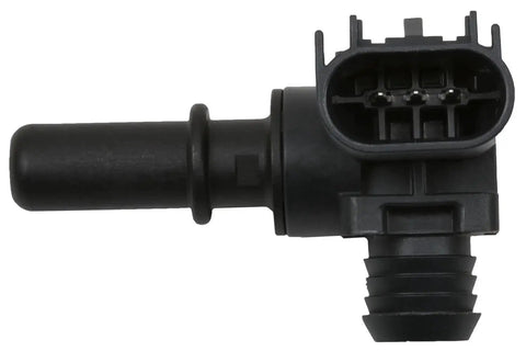 GM Genuine Parts power brake booster vacuum sensor, side view, black plastic with multi-pin connector.