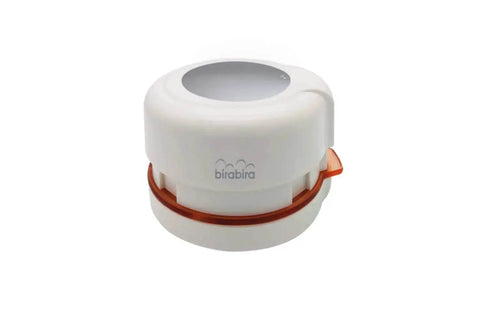 2-Inch Circle Magnetic Punch For Paper Crafting And Scrapbooking Create No-Fuss Window Cuts, compact tool with orange trim, white body