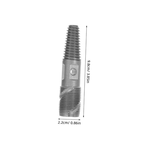 Dual Head Water Pipe Extractor And Broken Screw Remover Tool for Stripped Screws Valves and Bolts, stainless steel, 9.8cm length