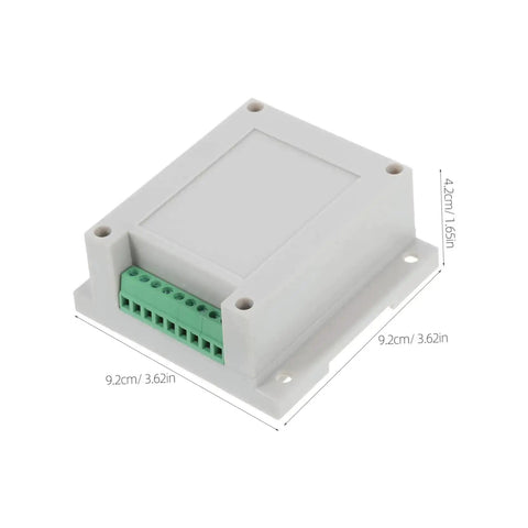 55A Compact ABS Electrical Distribution Enclosure For Control Panels Weatherproof Box with green terminal block