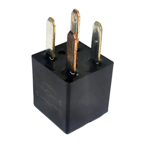 Set Of 4 Ultra Micro ISO Automotive Relays 12V DC 20A 4 Pin showing pins and compact design for vehicles