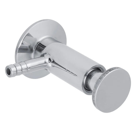 2-inch SUS304 stainless steel tri-clamp sampling valve with barb inlet and knurled cap