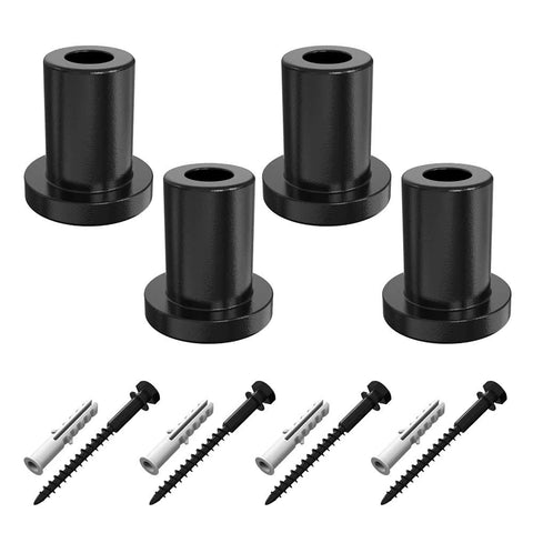1-3/8 Inch Sliding Barn Door Track Spacers Replacement Kit With Adjustable Carbon Steel Connectors Including Lag Bolts And Wall Anchors Pack Of 4