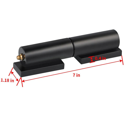 Heavy Duty 2 Set Gate Hinge 7 Inch Weld On Barrel Style For Swing Gates And Trailer Ramp Gates With 4400 Lbs Total Load Capacity Made From AISI 1045 Steel Black Powder Coat Finish Rust Resistant Skelang