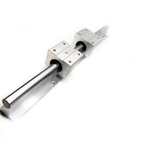 Precision Linear Rail Kit With SBR10 SBR12 And SBR13, 200 To 1000 Millimeters Length, Includes 1 Guide Rail Plus 2 Blocks SBR10UU Or SBR12UU