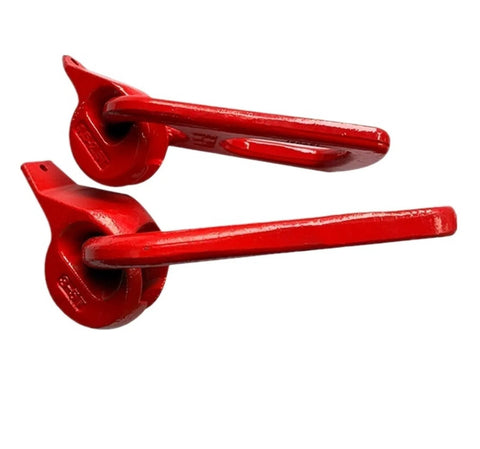10 Pcs Lifting Ring For Precast Concrete Lifting Clutch One Point Five To Two Point Five Ton Working Load Limit Quick Safe Steel Lifting Clamp Red