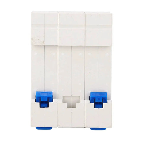 Front view of a Three Pole Miniature Circuit Breaker 400V 80A Din Rail Mount for Home Office Protection Safe Electrical Isolation Plug and Play Easy Install HL30-125 Today.