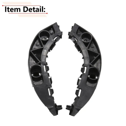 Civic Front Bumper Bracket Pair Left and Right 2006 2011 Compatible, shown from top view, black plastic material