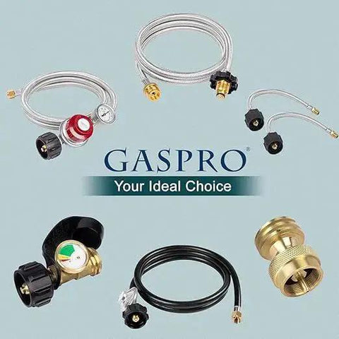 Natural Gas Regulator For Grills Fire Pits And Stoves With One Half Psi Inlet And Four Inch Water Column Outlet Includes One Half Inch Male Flare To Three Eighth Inch Female Flare Adapter For Safe Consistent Gas Supply GASPRO.
