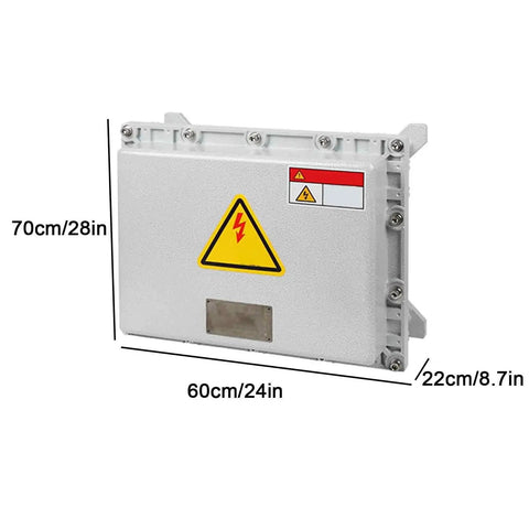 Outdoor Waterproof Electrical Box Beefy Heavy Duty Explosion Proof Project Enclosure IP66 With Internal Mounting Panel 60x70x22 cm