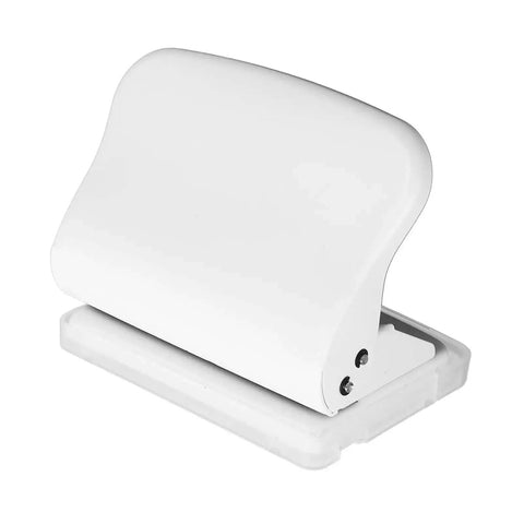 Manual 10 Hole Punch for Loose Leaf Paper A4 to A6 and B5 Sizes, 10 Sheets Capacity, Sturdy Metal Body with Flip Tray