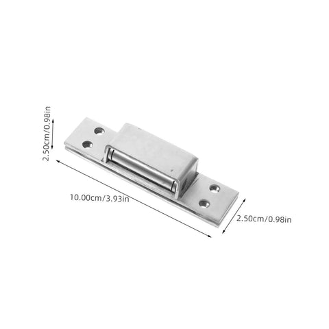 Sturdy Invisible Hinge For Secret Door And Hidden Cabinet Heavy Duty Metal Barn Door Hinge For Residential And Commercial Use Replacement Hinges High Load Bearing Yardenfun, silver color with dimensions.