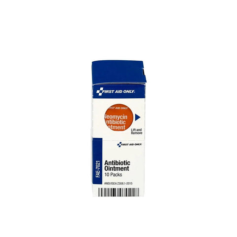 SmartCompliance Refill Antibiotic Ointment Packets For Minor Cuts Scrapes And Burns 10 Count By First Aid Only package