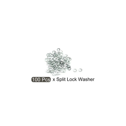 Heavy Duty Three Sixteenth Inch Split Lock Washers 100 Pack Zinc Plated Carbon Steel Spring Gaskets for Household Projects DIY
