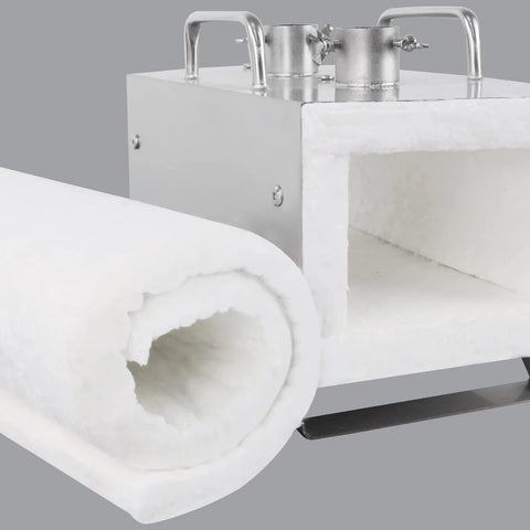Lyrufexon ceramic fiber insulation blanket roll, 24 x 15.7 x 1 in, fireproof insulation for wood stoves and fireplaces