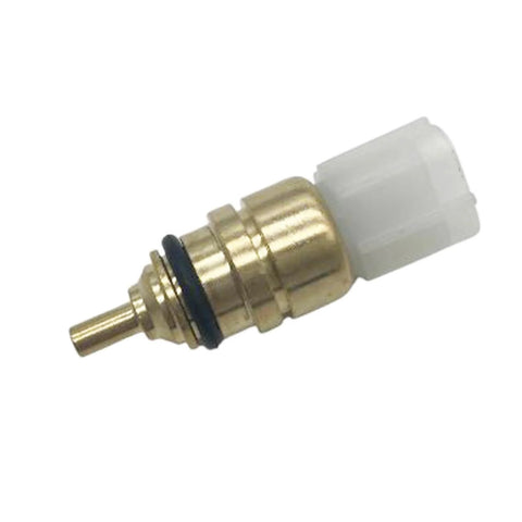 Mteycei engine coolant temperature sensor, brass body with white plastic connector and black O-ring