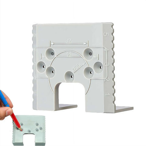 Super Handy Hinge Installation Jig For Doors And Cabinets, Precise Frame And Panel Positioning Guide, Durable ABS Construction