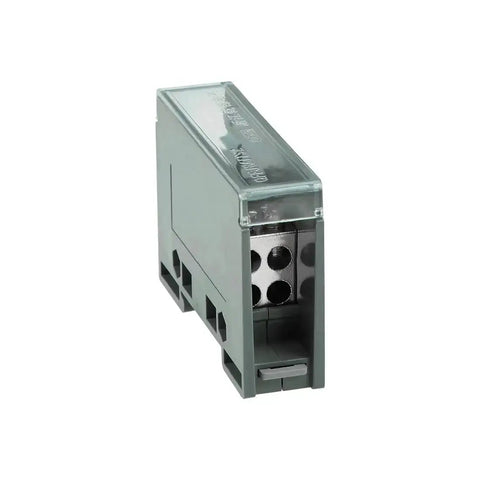 1 In 4 Out DIN Rail Terminal Block 690V Connector Distribution Block For Electrical Panels With Flame Resistant Shell visible